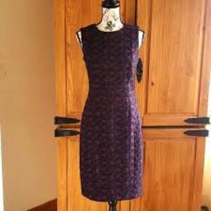 Calvin Klein Purple Midi Dress